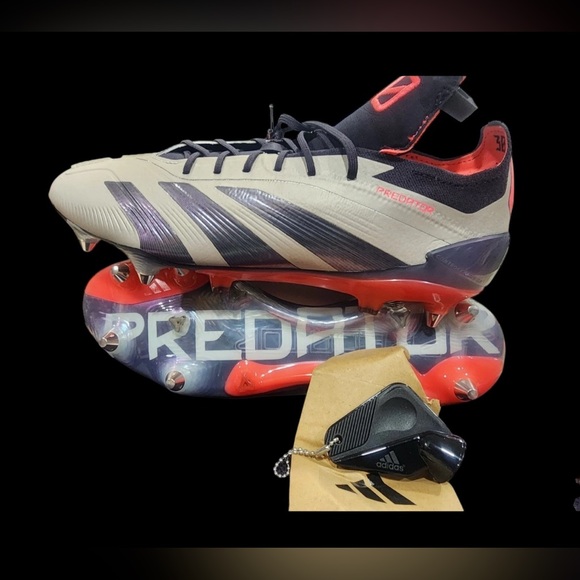 SZ 11.5 Adidas Predator Elite Fold Over Tongue SG Platinum Metallic ID0919 Cleat - Picture 5 of 8